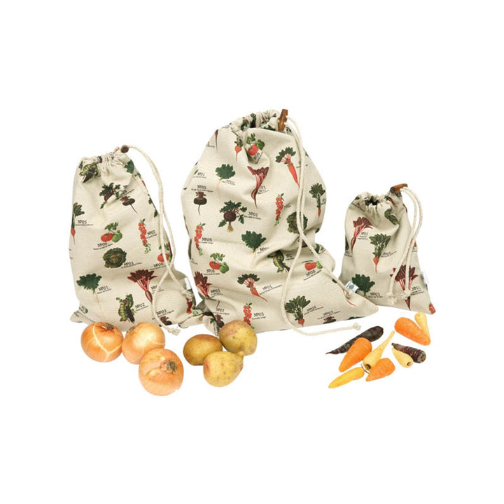 Dexam RHS Benary Vegetables Storage Bags - Set of 3