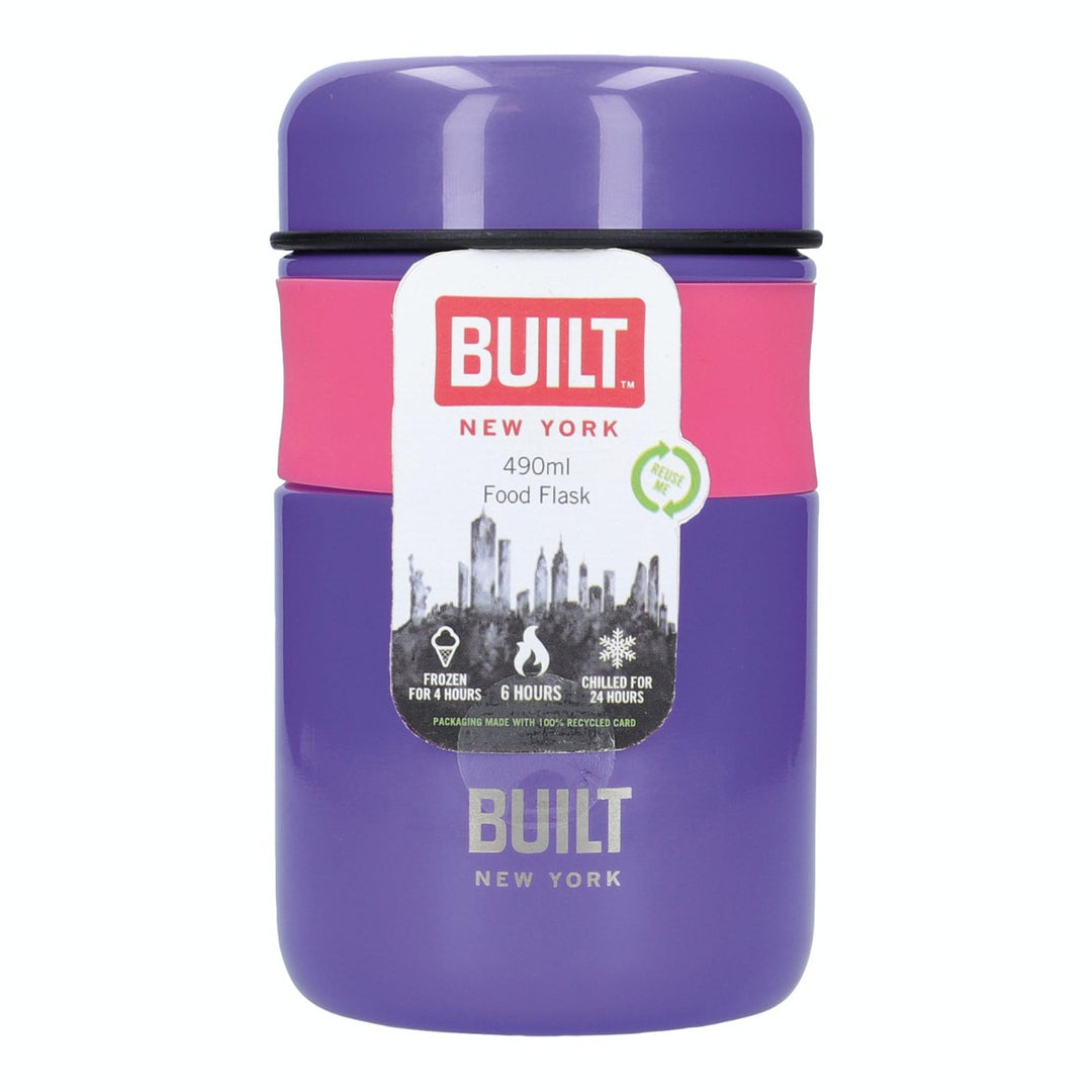 Eco-friendly metal food flask with 490ml capacity