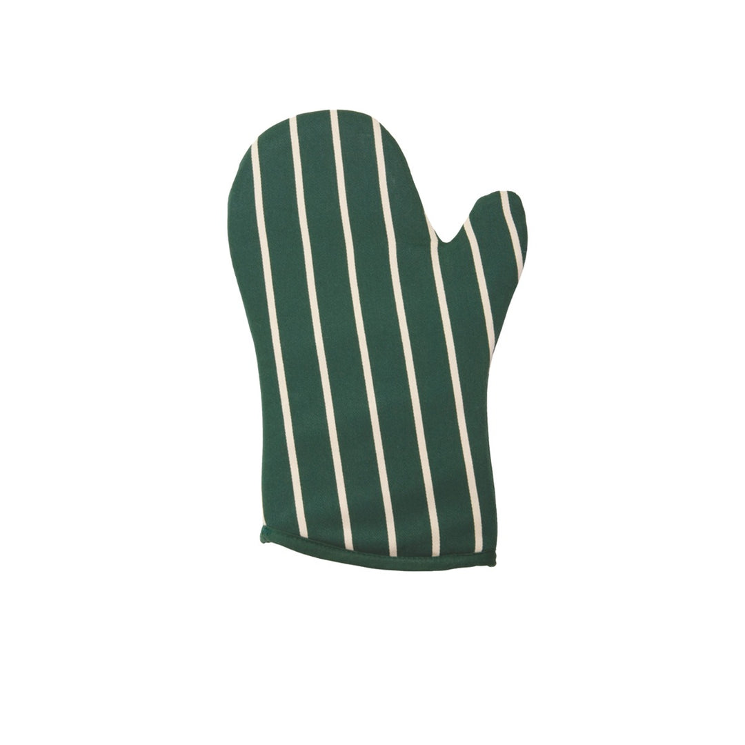 Dexam Butchers Stripe Oven Gauntlet - Racing Green