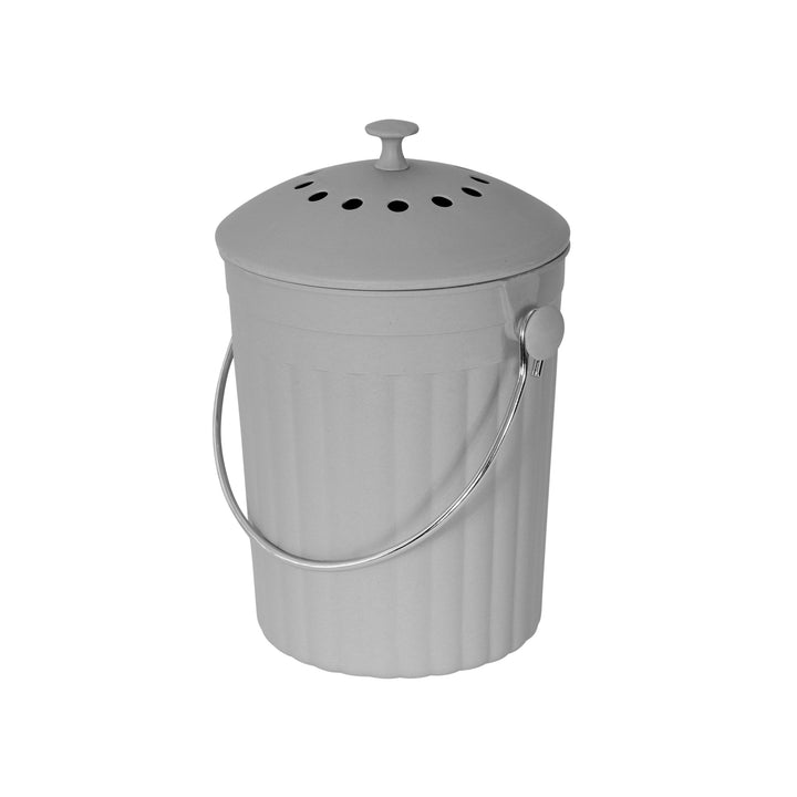 Light Grey Bamboo Fibre Compost Pail