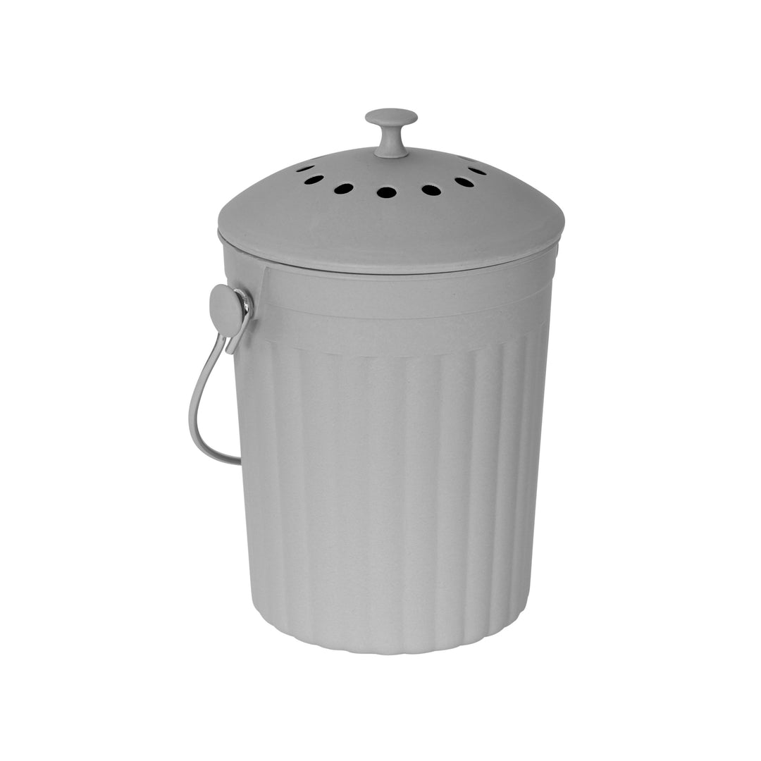 Light Grey Bamboo Fibre Compost Pail