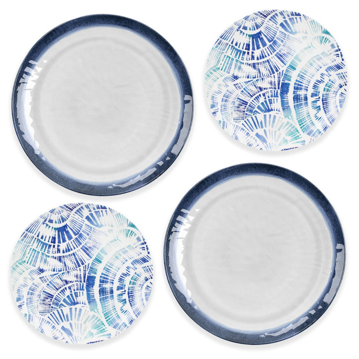 Coastal Melamine Dinner & Side Plate Set