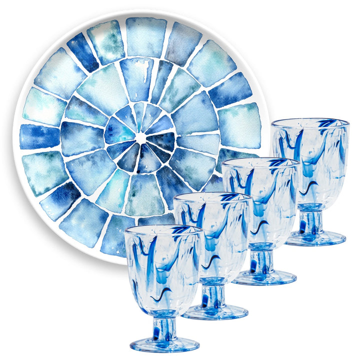 Coastal Melamine Drinks Serving Set