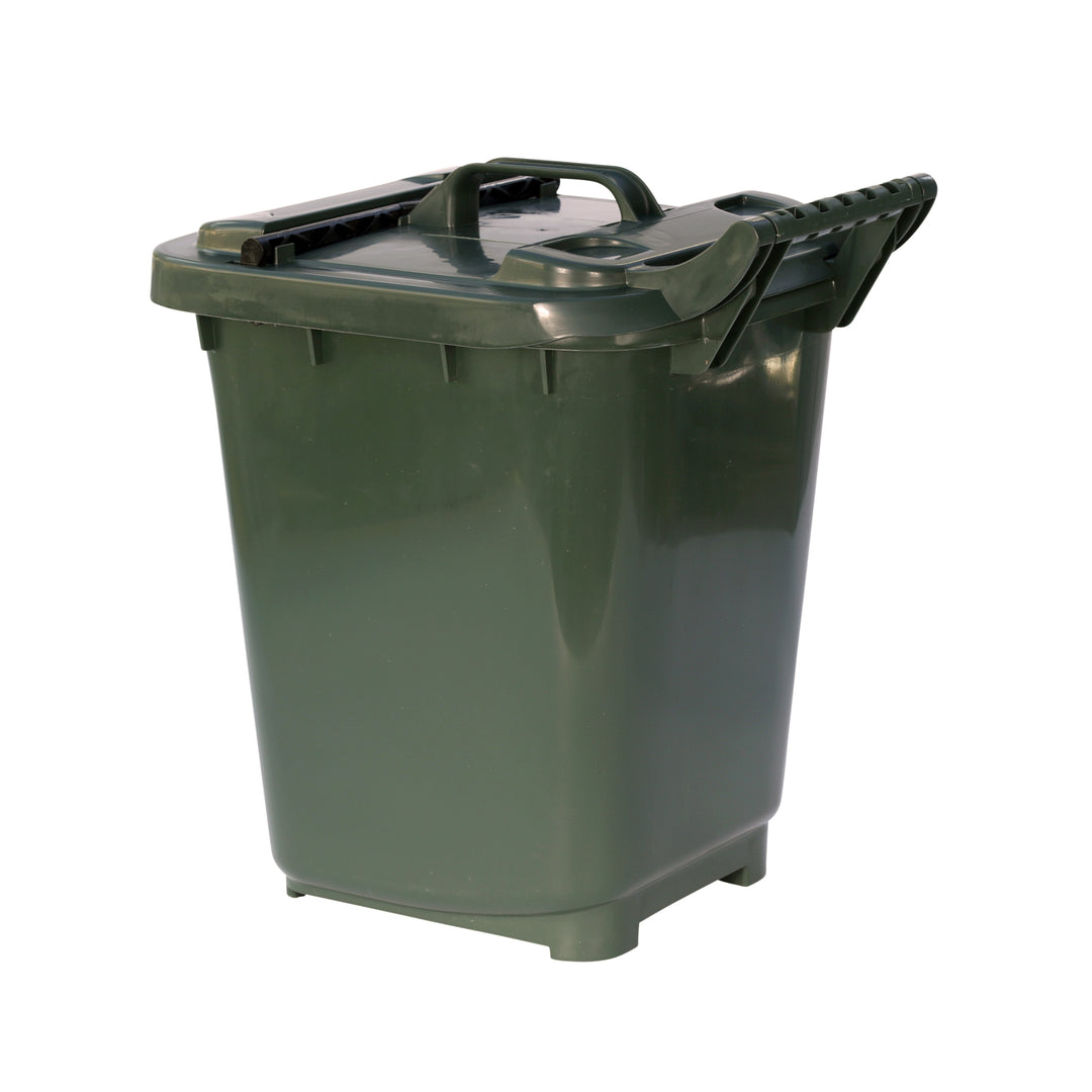 Green Large Kerbside Compost Caddy with Locking Lid - 23L