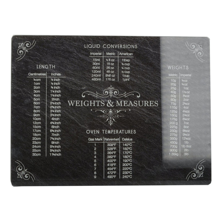 Creative Tops Weights & Measures Slate Effect Worktop Protector