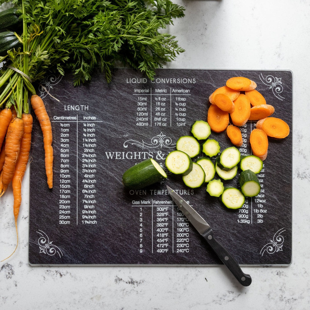 Creative Tops Weights & Measures Slate Effect Worktop Protector