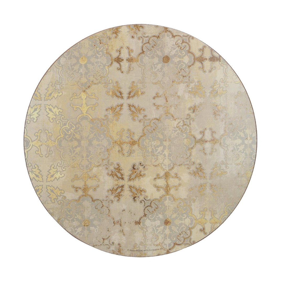 Creative Tops Gold Impressions Round Placemats
