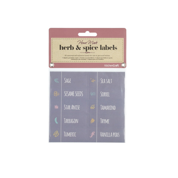 KitchenCraft Home Made Herb & Spice Labels