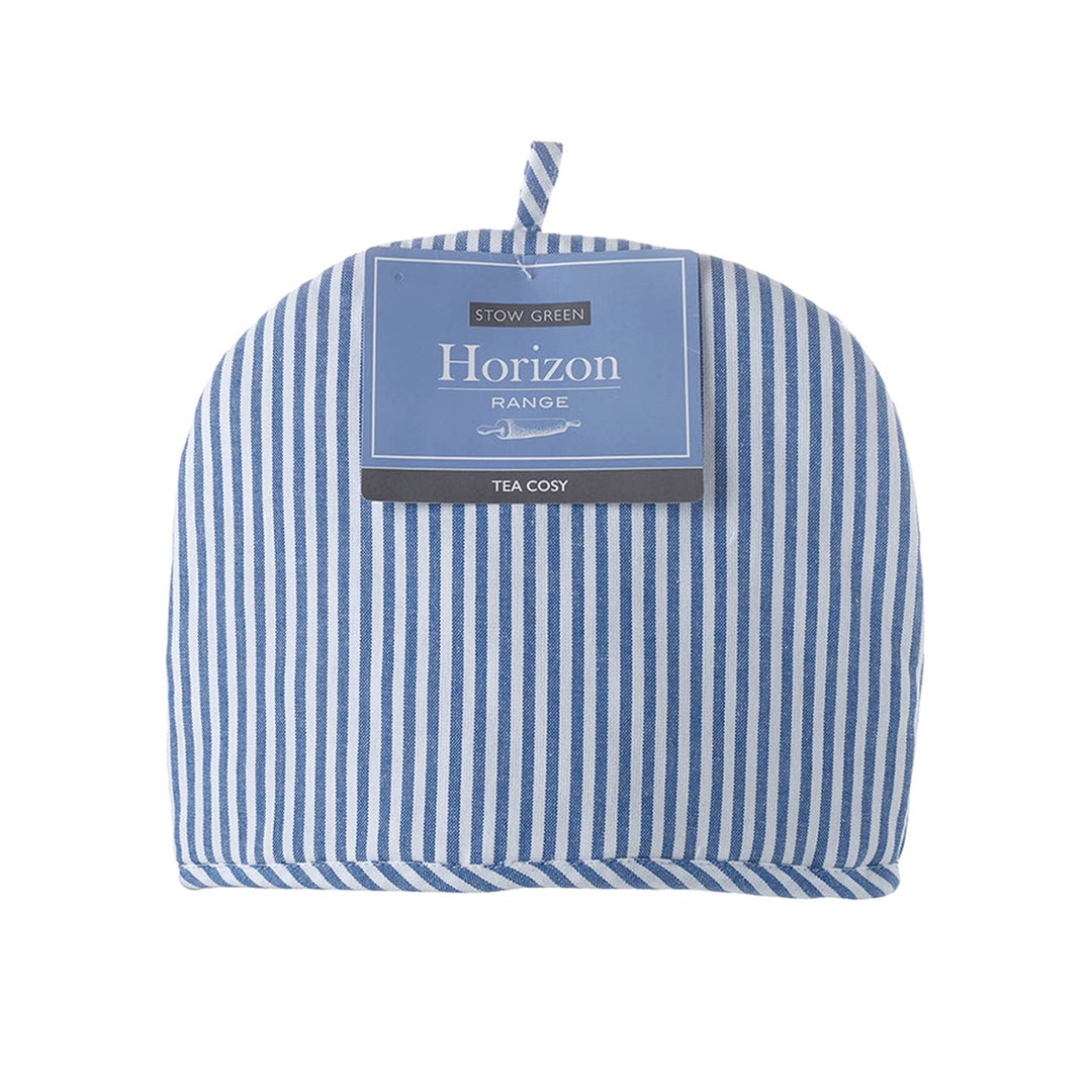 Stow Green Horizon Blue Stripe Large Tea Cosy