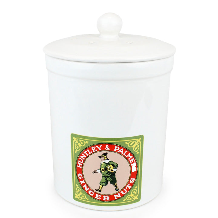 Ginger nuts logo printed on a food waste bin