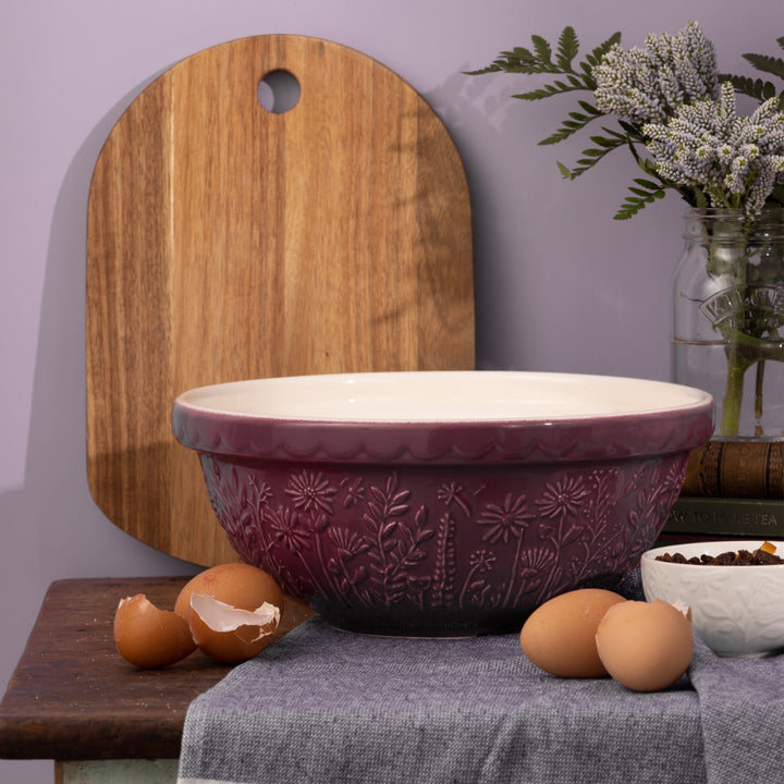 Mason Cash In the Meadow Mulberry Mixing Bowl - 2.7L