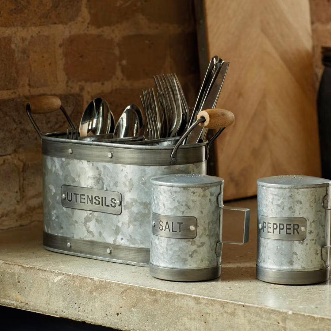Industrial Kitchen Utensil Holder