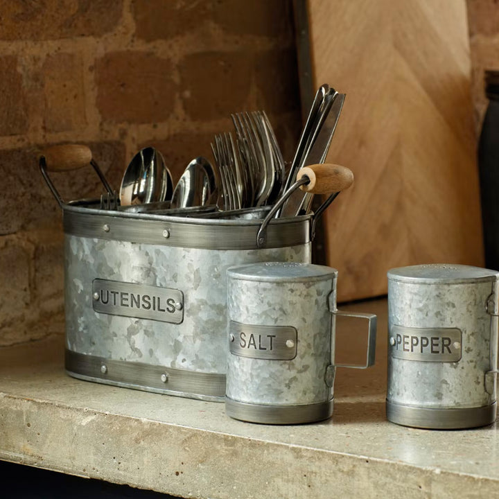 Industrial Kitchen Utensil Holder