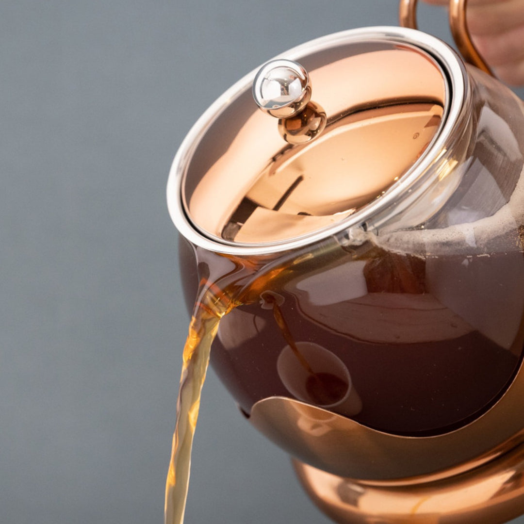 La Cafetiére Izmir Copper Glass Teapot - 4 Cup