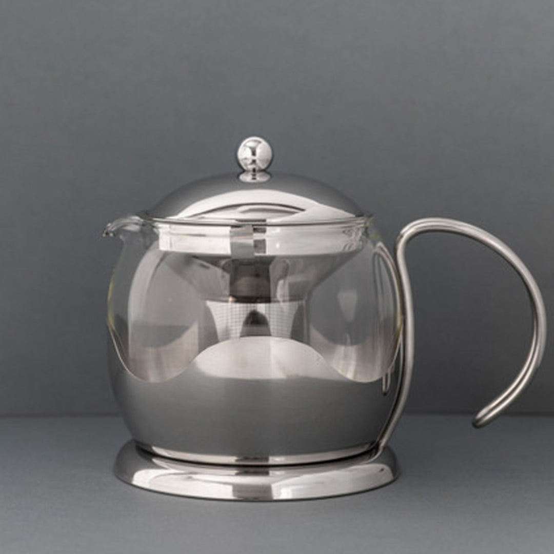 La Cafetiére Izmir Silver Glass Teapot - 4 Cup