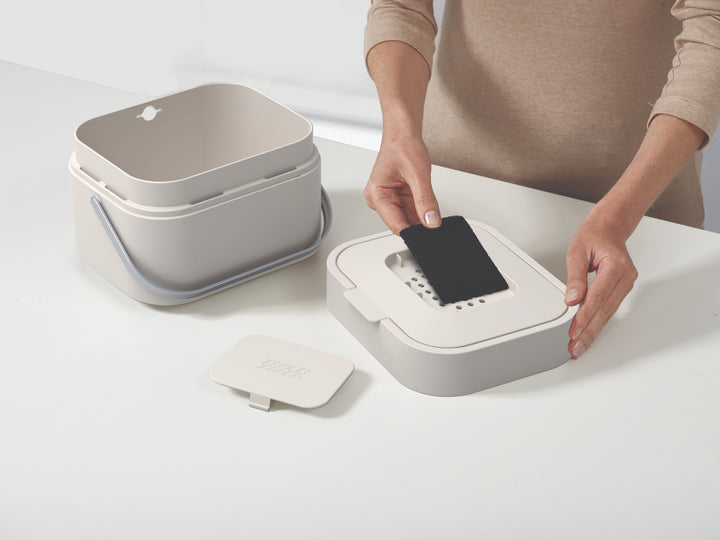 Joseph Joseph Stack 4 Graphite Food Waste Caddy - 4L