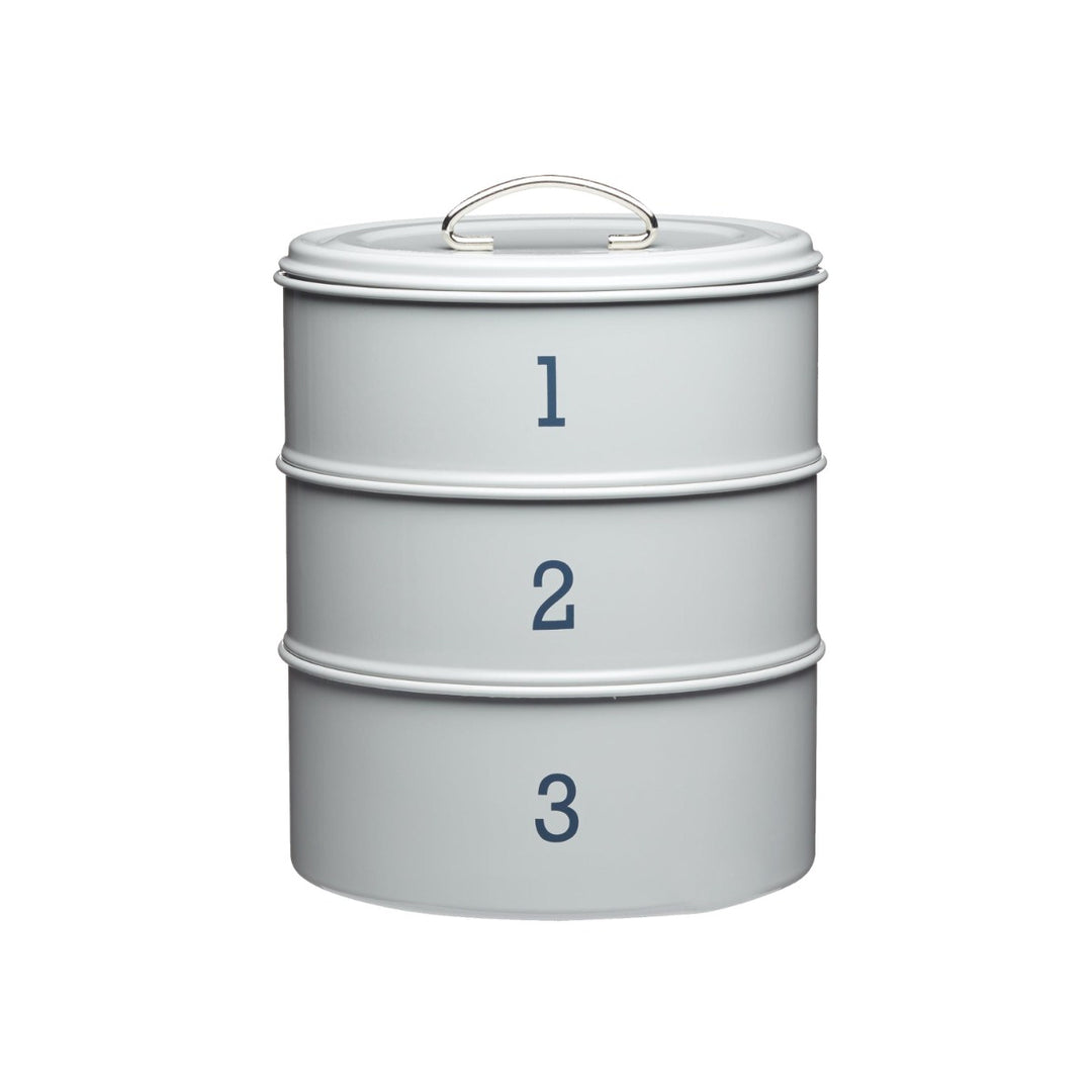 Living Nostalgia French Grey Three-Tier Cake Tin Set