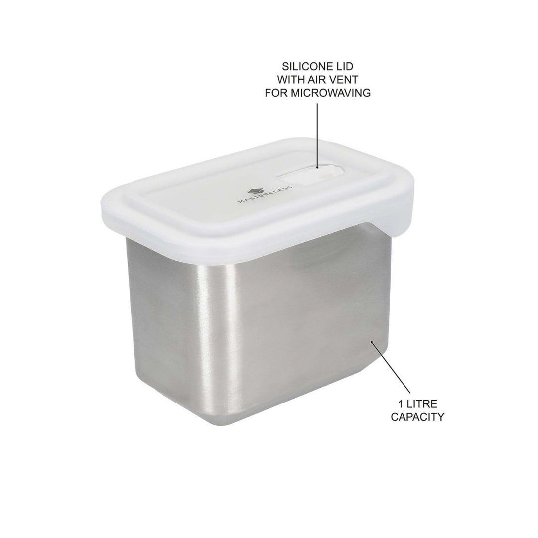 MasterClass Stainless Steel All-in-One Container - Dinner For One