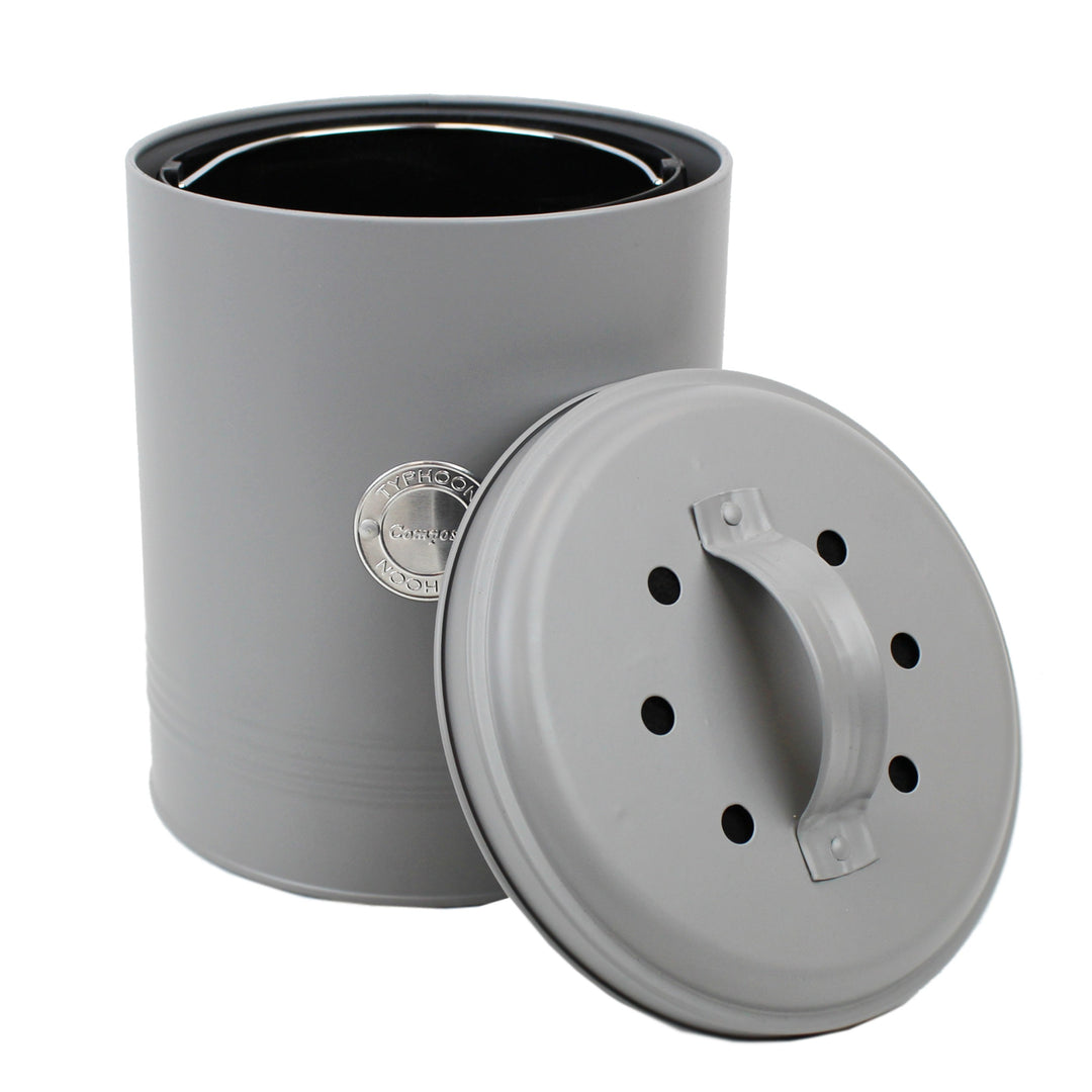Typhoon Living Grey Compost Caddy