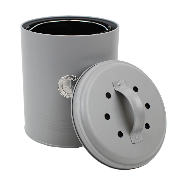 Typhoon Living Grey Compost Caddy