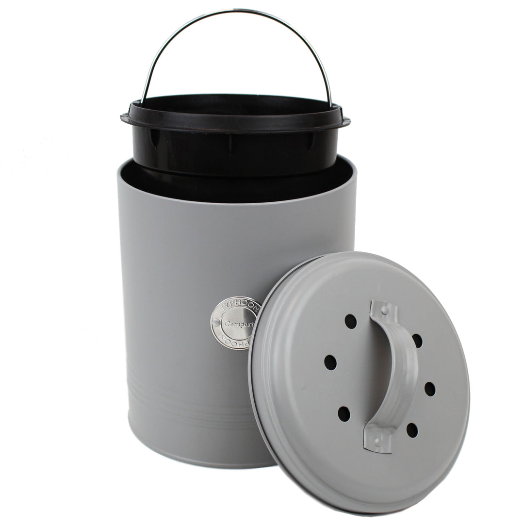 Typhoon Living Grey Compost Caddy
