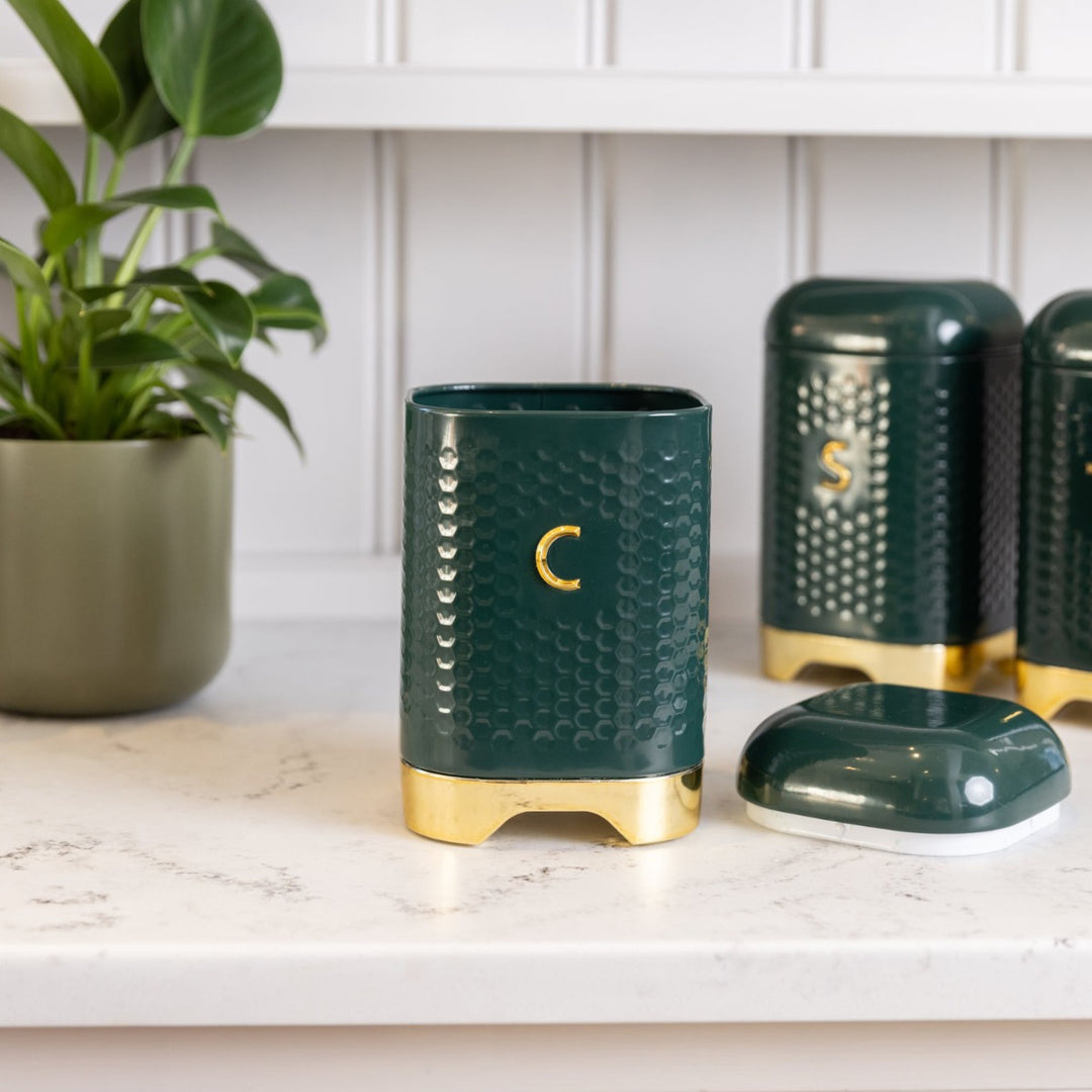 Lovello Green Coffee Canister