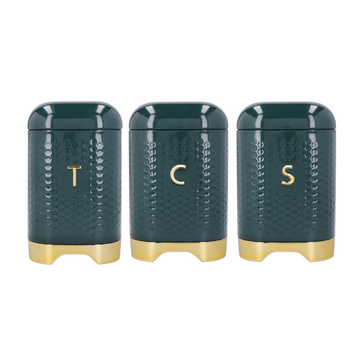 Lovello Green Tea, Coffee & Sugar Canister Set