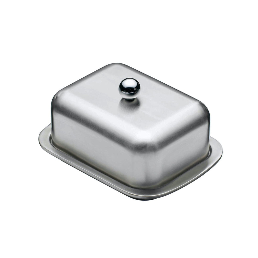 MasterClass Stainless Steel Covered Butter Dish