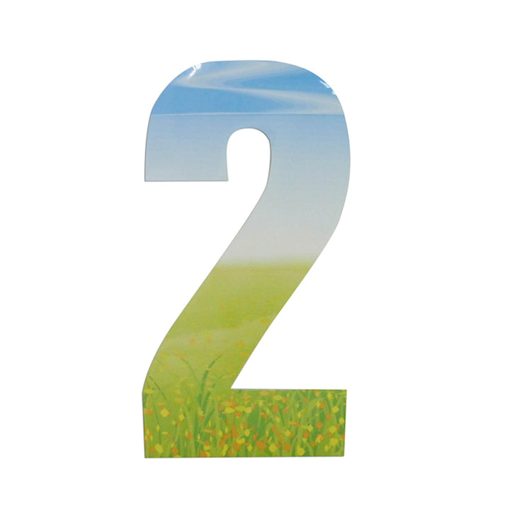 Wheelie Bin/Recycling Box Number Sticker Label - Meadow