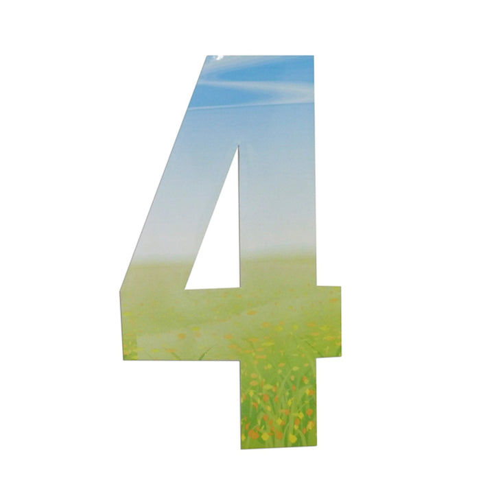 Wheelie Bin/Recycling Box Number Sticker Label - Meadow