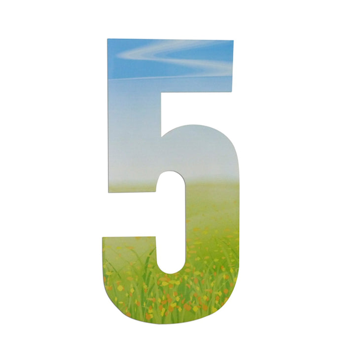 Wheelie Bin/Recycling Box Number Sticker Label - Meadow