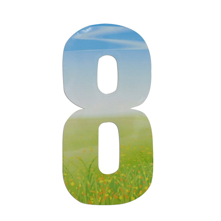 Wheelie Bin/Recycling Box Number Sticker Label - Meadow