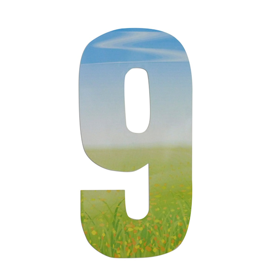 Wheelie Bin/Recycling Box Number Sticker Label - Meadow