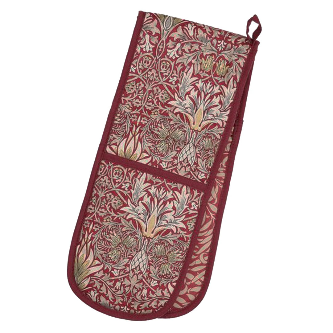 Morris & Co Snakeshead Double Oven Glove - Claret