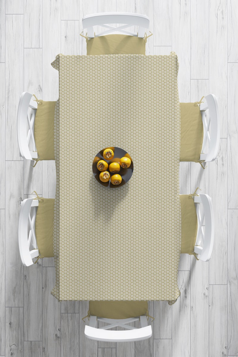 Le Chateau Wipe Clean Tablecloth - Ochre Dandelion