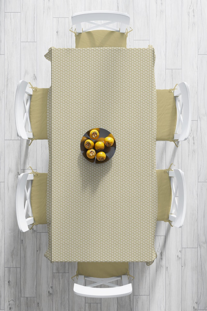 Le Chateau Wipe Clean Tablecloth - Ochre Dandelion