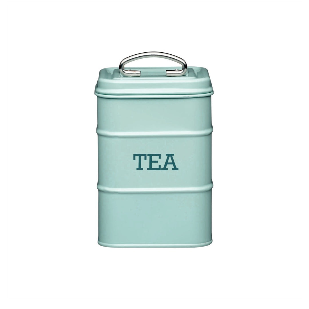 Living Nostalgia Vintage Blue Tea Canister