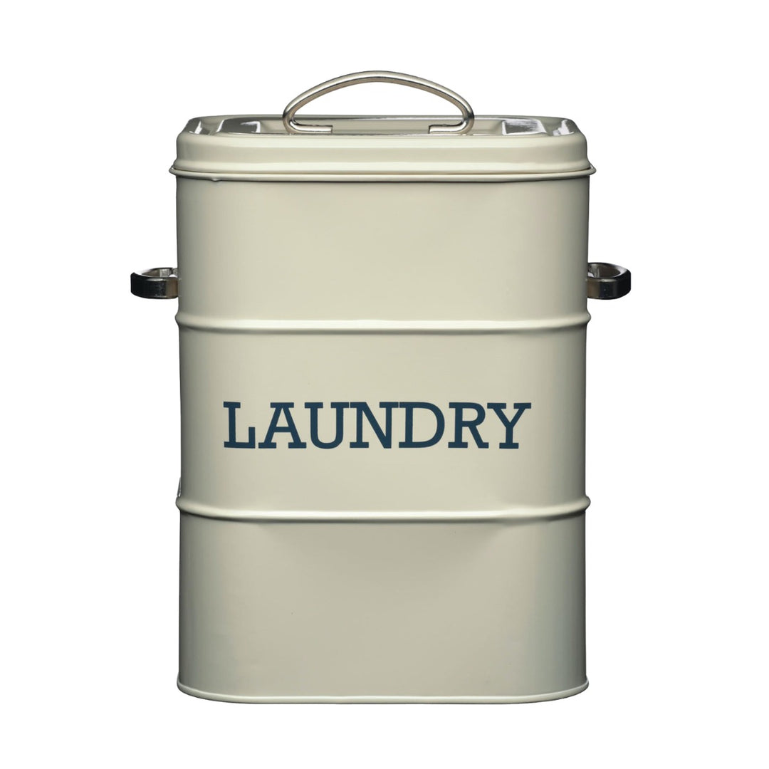 Living Nostalgia Antique Cream Laundry Tin