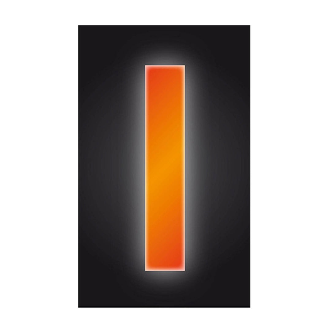 Wheelie Bin/Recycling Box Number Sticker Label - High Viz Orange