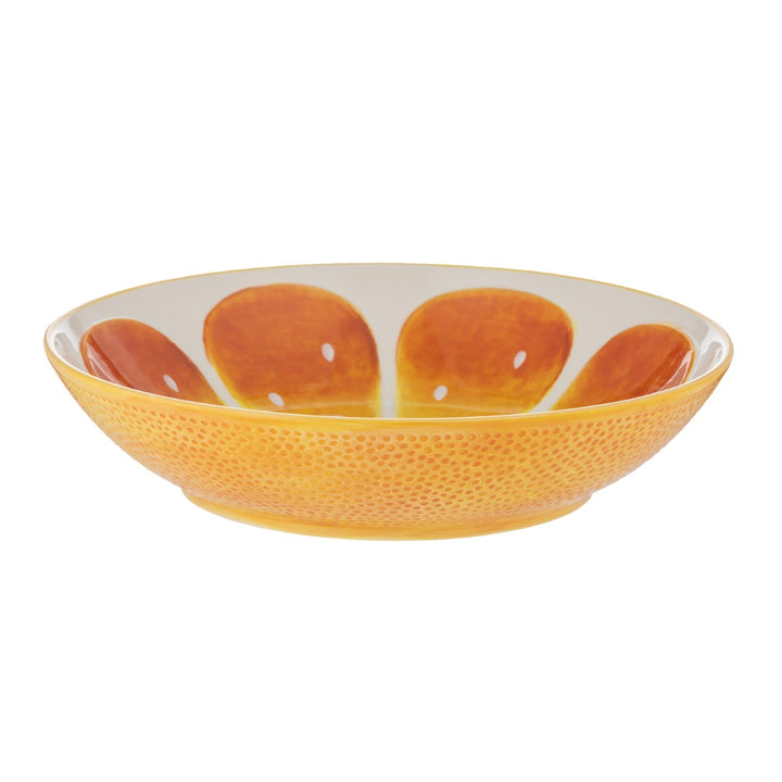 Typhoon World Foods Orange Ceramic Low Bowl