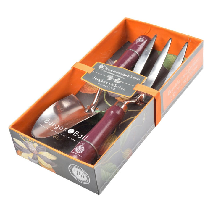 Burgon & Ball Passiflora Trowel & Fork Set