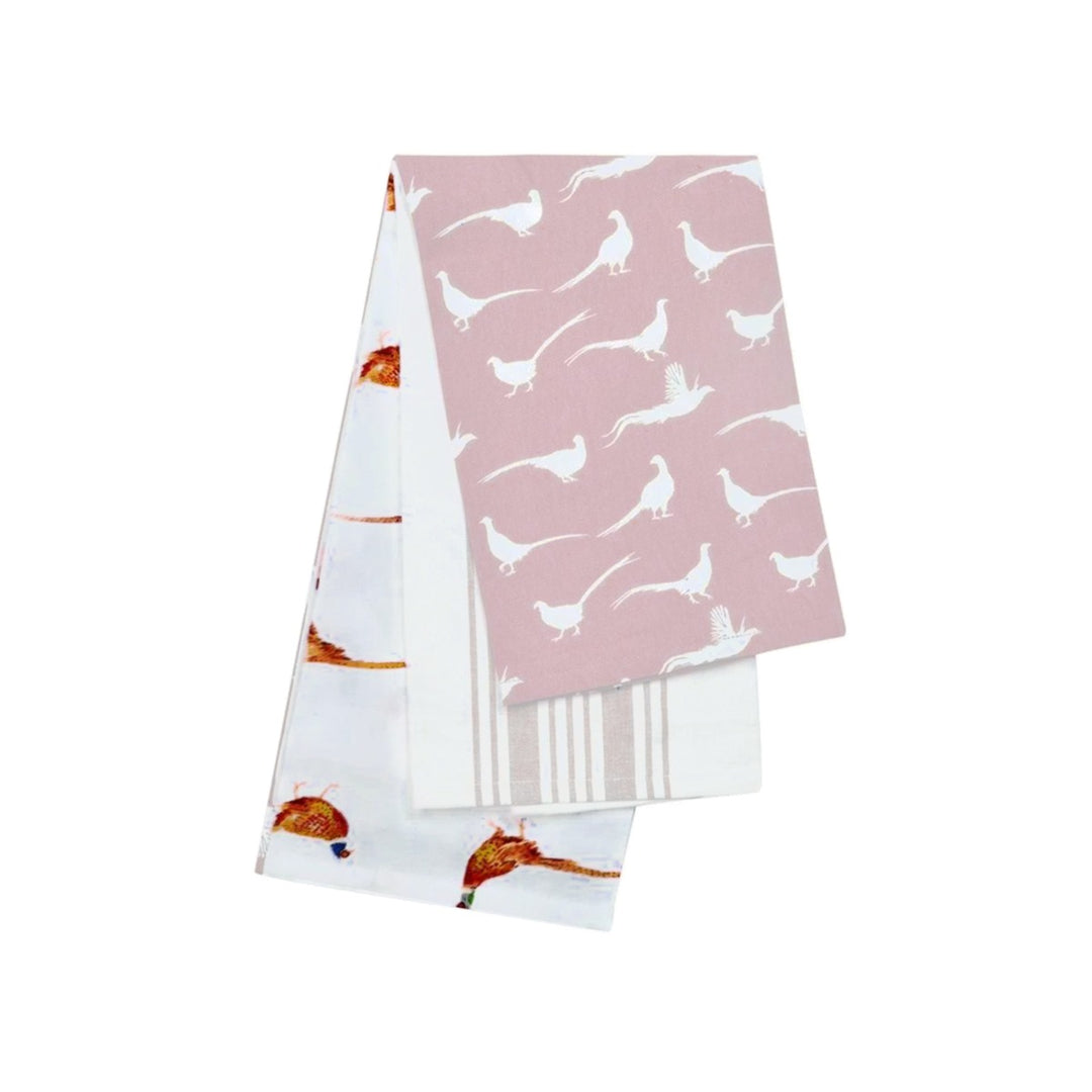 The Pantry Pleasant Pheasant Tea Towels Set - Dusk