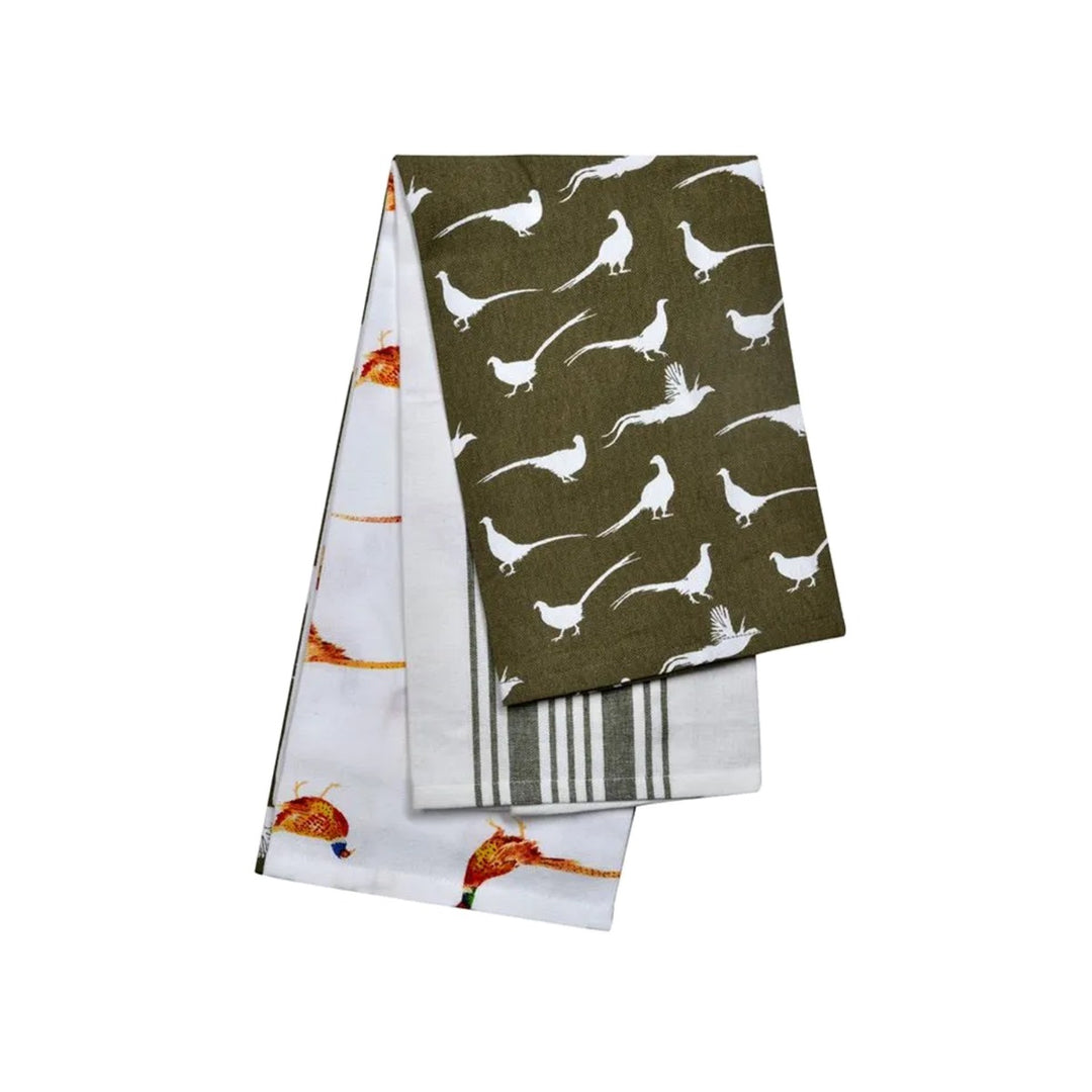 The Pantry Pleasant Pheasant Tea Towels Set - Twilight