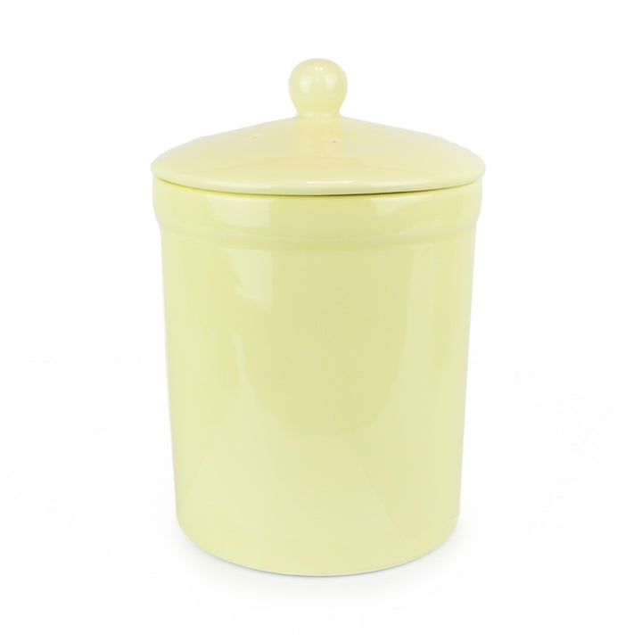 Portland Ceramic Compost Caddy - Pale Yellow