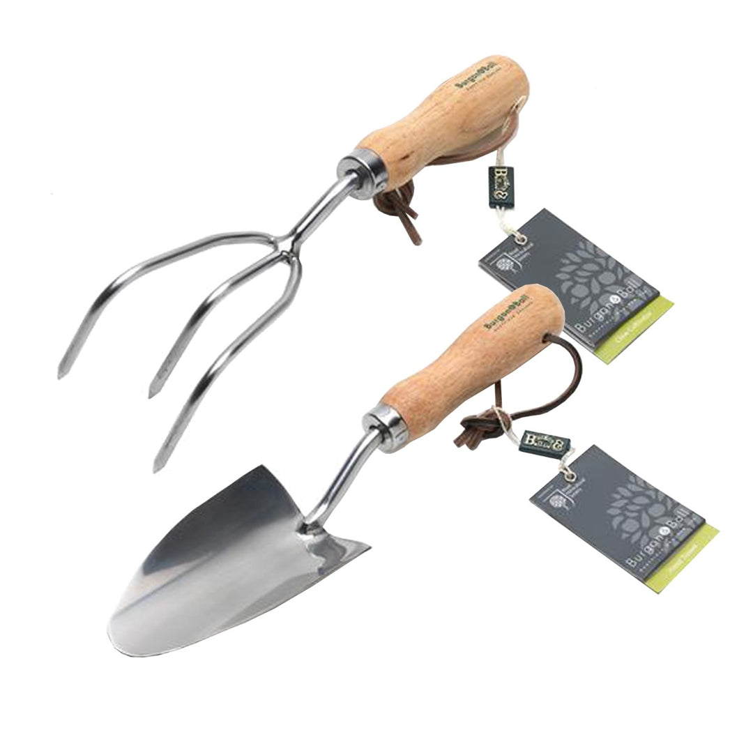 Burgon & Ball RHS Hand Tools Set - Hand Trowel & Claw Cultivator
