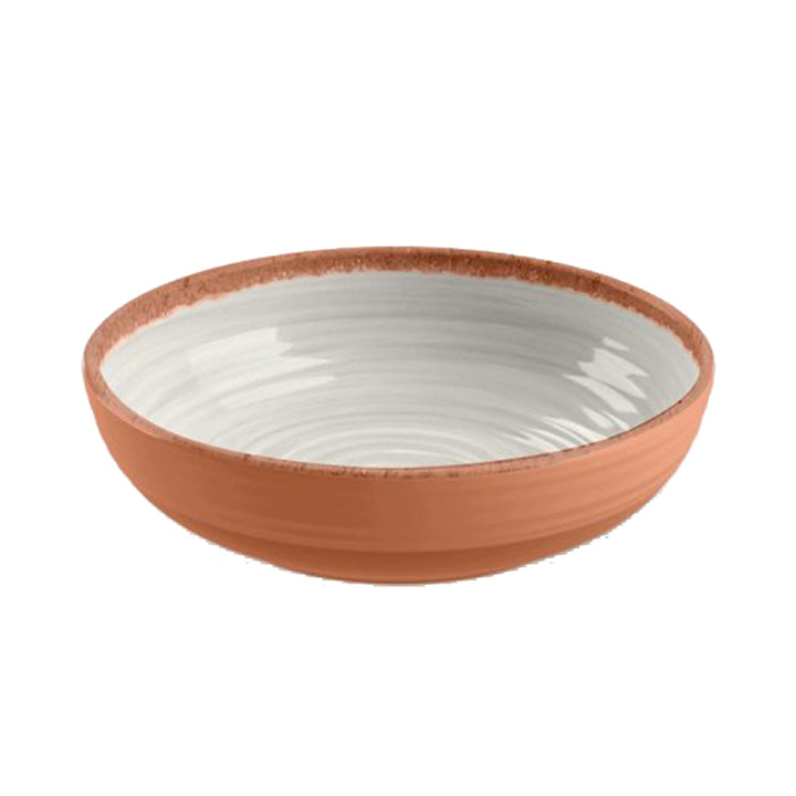 Rustic Swirl Ivory Melamine Dinnerware Set