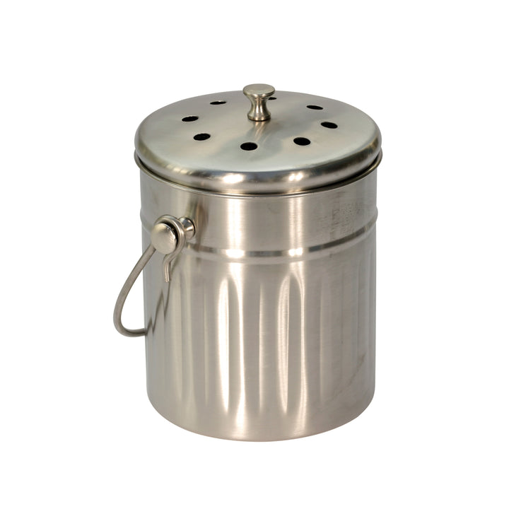 Kilner Mini Brushed Steel Compost Caddy