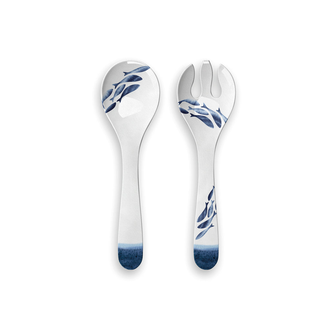 Coastal Melamine Salad Serving Set