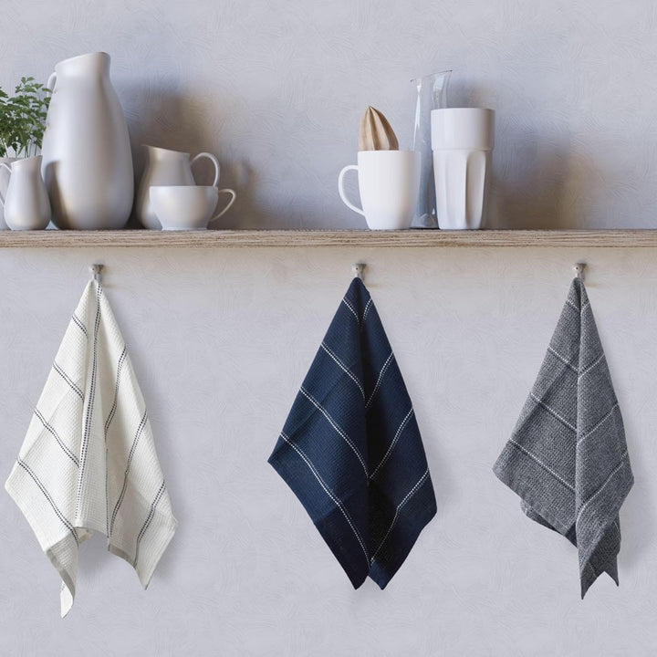 white and charcoal striped patterns.