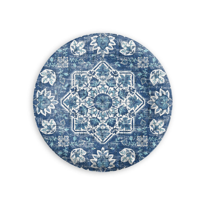 Atlantic Blue Melamine Dinner & Side Plate Set